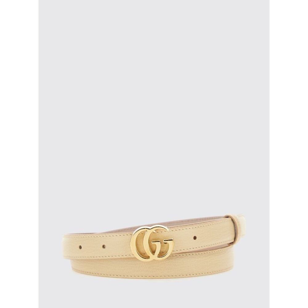 Gucci Women Gg Marmont Leather Belt Gucci With Monogram Buckle